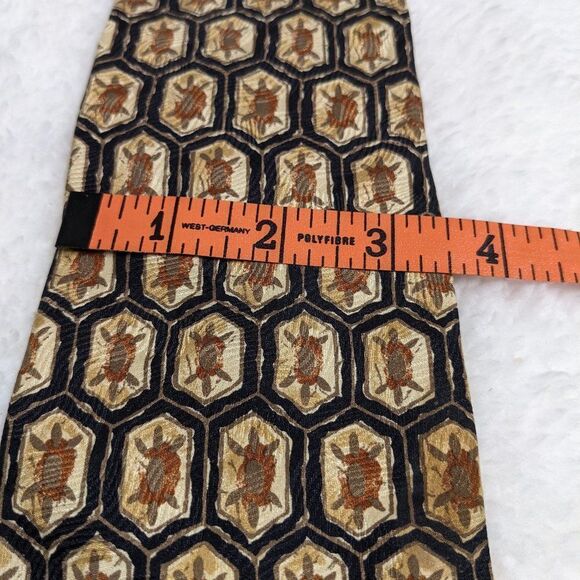 Vintage Men's 100% Silk Tie Abstract Print - By KASPER - Picture 13 of 15